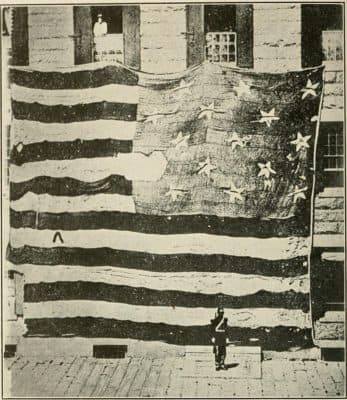 Bunting Fort_McHenry_flag in 1873